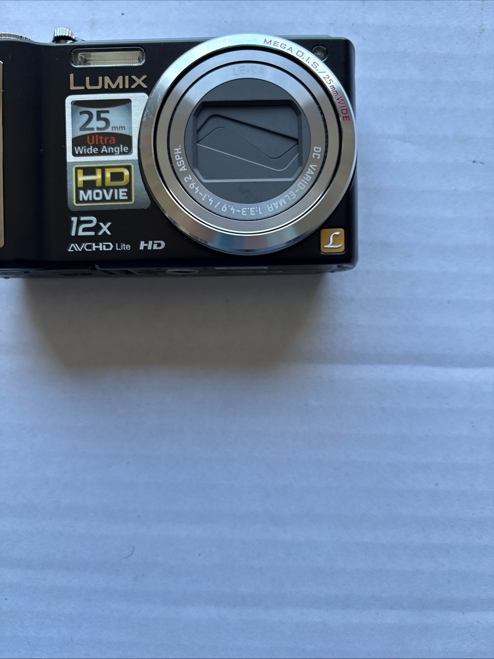 Panasonic Lumix Digital Camera in Black with Silver Lens Ring